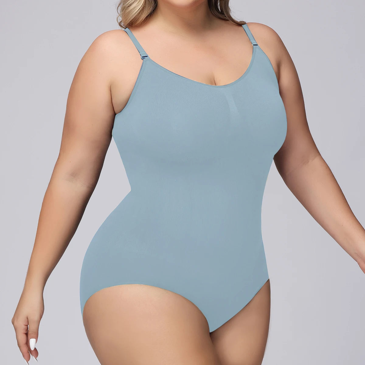 Women'S Seamless Plus-Size Underwear Hip Lift, Belly Tuck, Waist Strap Sexy One-Piece Shapewear