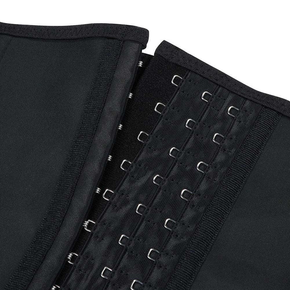 Black Hooks Latex Three-Belt Waist Trainer Anti-Slip