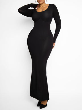 Light Shaping Abdomen Tightening Bulit-in Shapewear Dress