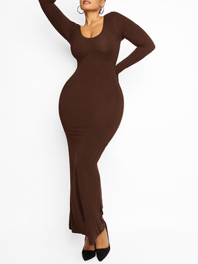 Light Shaping Abdomen Tightening Bulit-in Shapewear Dress