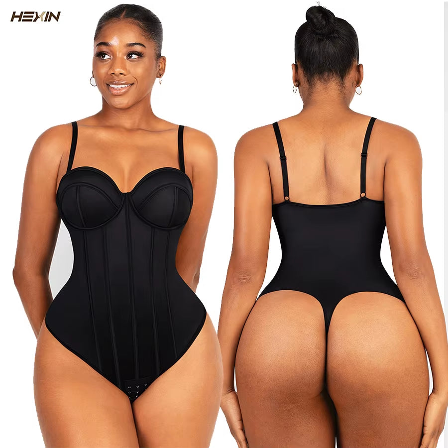 Hexin Spring Weddings Women High Waist Tummy Control Slimming Bodysuit Shapewear Breathable Ultra Thin Summer Slimming Wear