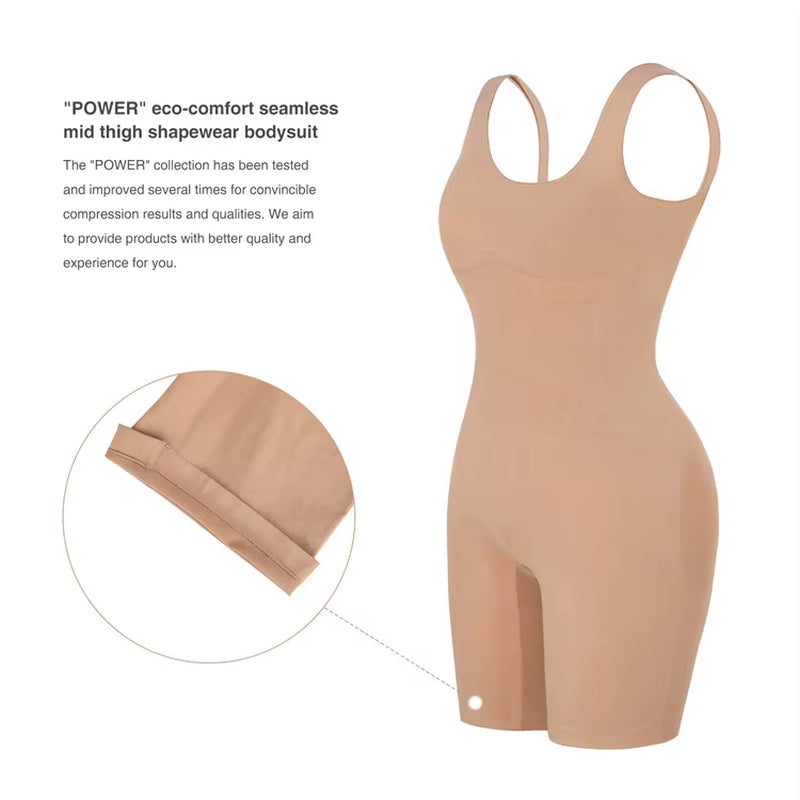 Wholesale High Quality Seamless Full Body Shaper plus Size Shapewear for Women Tummy Control Butt Lifter Bodysuit