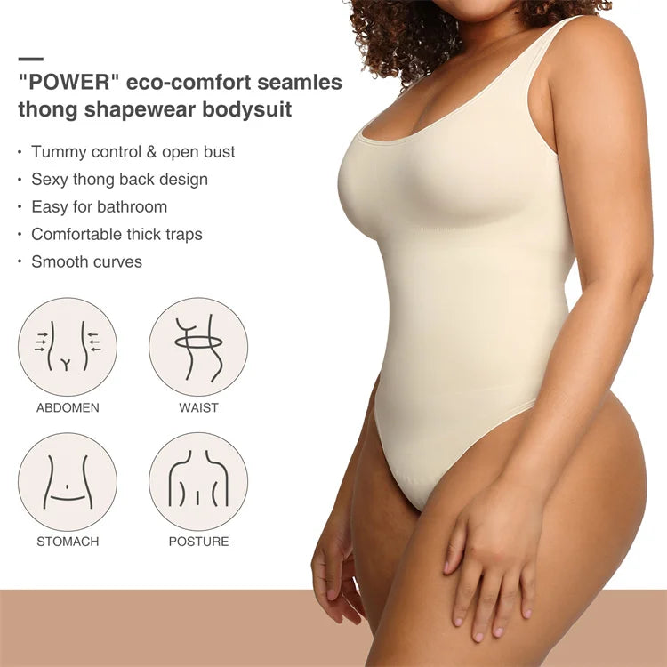 HEXIN Summer Sleeveless Loungewear Tummy Control Seamless Bodysuit Shapewear plus Size Elastic Knit Breathable Wholesale