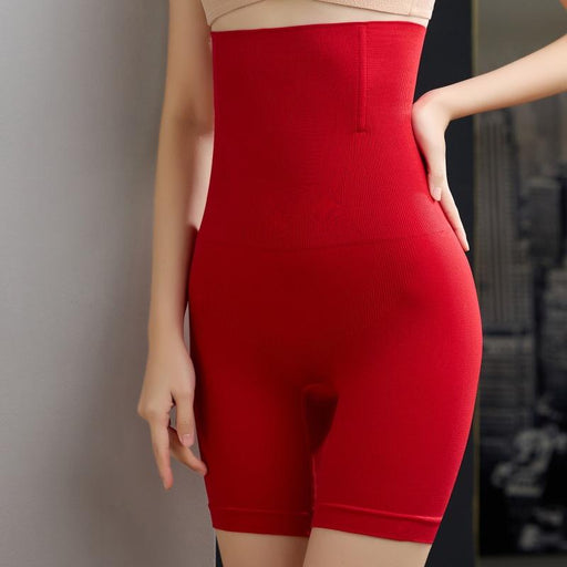 Postpartum High Waist Seamless Pants Shapewear Corset Hip Lift Body Shapewear Plus Size Hip Lift Shapewear Pants in red