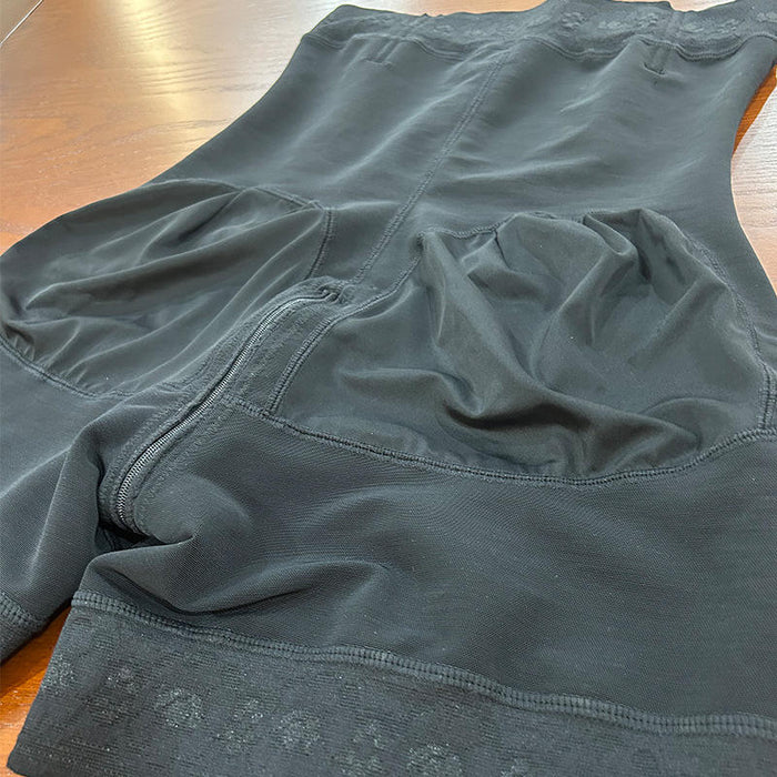 Fajas Colombianas Shapewear Women High Waisted Tummy Control Shorts Butt Lifter Bodysuit Power Panties Shaper close up view.