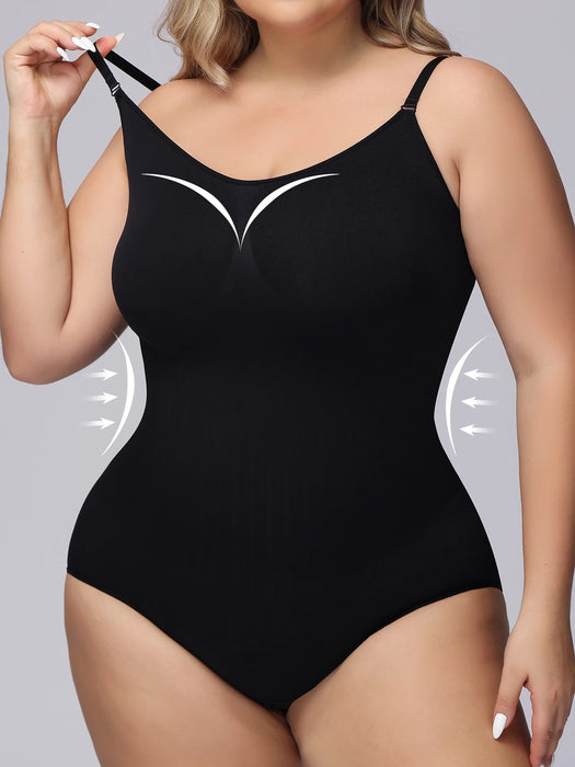 Women'S Seamless Plus-Size Underwear Hip Lift, Belly Tuck, Waist Strap Sexy One-Piece Shapewear