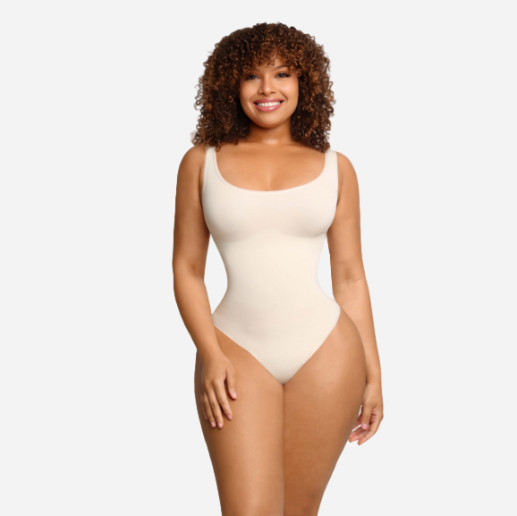 Sleeveless  Bodysuit Loungewear Tummy Control Shapewear