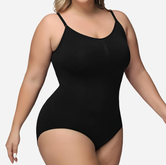 Curve Essence Sleeveless Bodycon Romper Bodysuit Plus Size