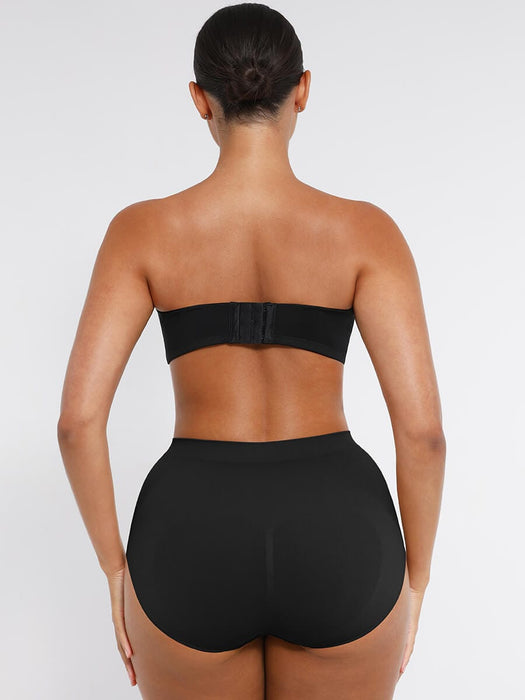 Strapless Non-slip Gathering Bust Support Underwire