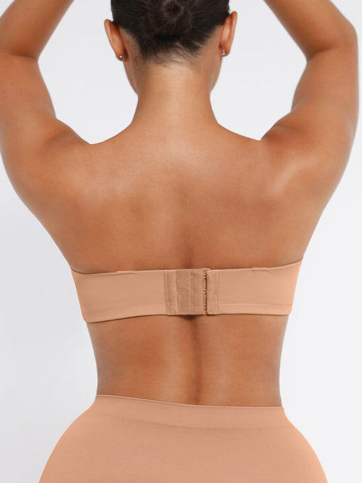 Strapless Non-slip Gathering Bust Support Underwire