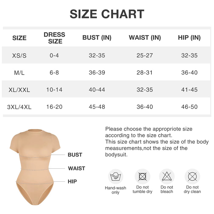 Hexin Women Breathable Spandex Waist Abdomen and Hip Shaping Bodysuit Seamless Short Sleeve Briefs Wholesale