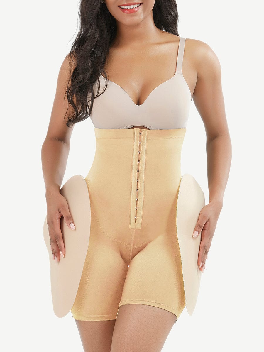 Wholesale High-Waist Tummy Control Shapewear with 2 Removable Hip Pads