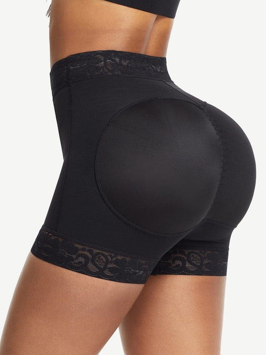 High Waist Lace Butt Enhancer Panty Curve Smoothing