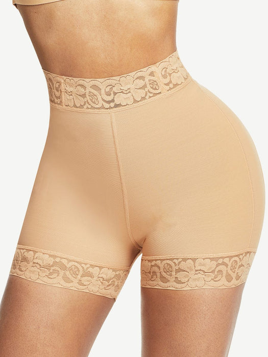 High Waist Lace Butt Enhancer Panty Curve Smoothing