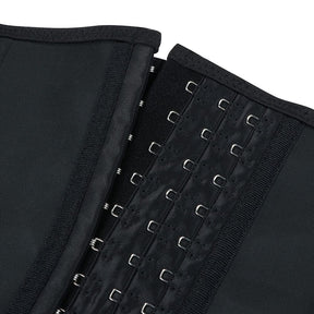 Black Hooks Latex Three-Belt Waist Trainer Anti-Slip